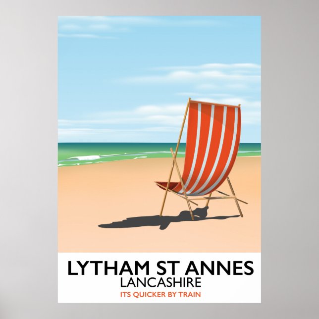 Lytham St Annes Lancashire seaside poster (Front)