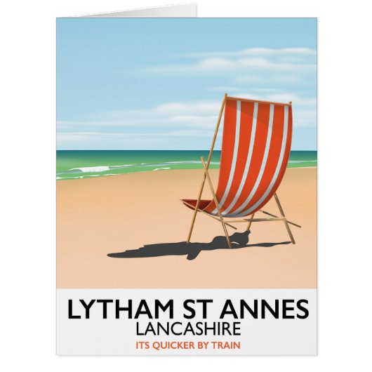 Lytham St Annes Lancashire seaside poster Cards (Front)