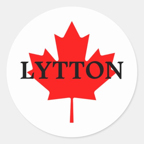 LYTTON CLASSIC ROUND STICKER