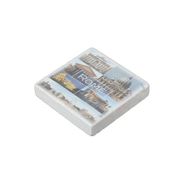 LZO002 ROME, Lazio, Italy, Fridge Magnet (Angled)