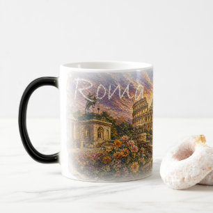 LZO01C mosaic of ROME, Lazio, Italy, Coffee Mug