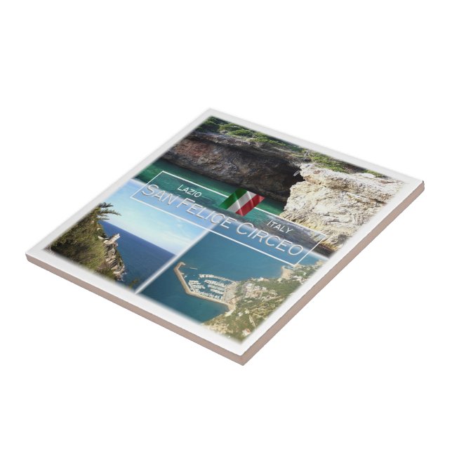 LZO025 SAN FELICE CIRCEO, Lazio, Italy, Ceramic Tile (Side)