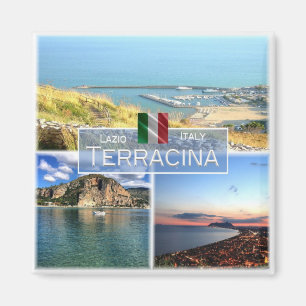 LZO029 TERRACINA, Mosaic, Lazio, Italy, Fridge Magnet