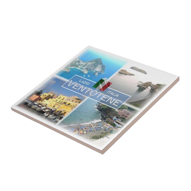 LZO045 VENTOTENE, Lazio, Italy, Ceramic Tile (Side)