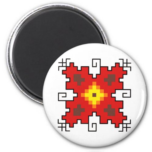 M0101 Magnet Bulgarian folk motif shevitsa red