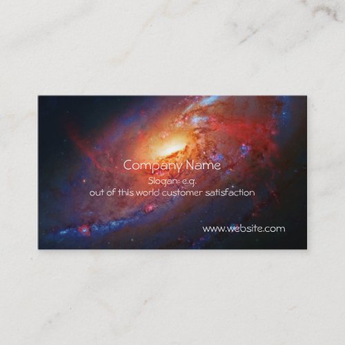 M106 Spiral Galaxy Canes Venatici Business Card
