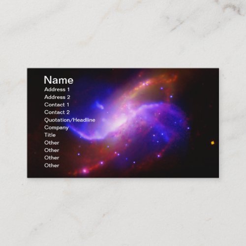 NASAs spiral galaxy M106 Business Cards