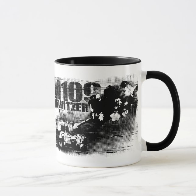 M109 howitzer 11 oz Ringer Mug (Right)