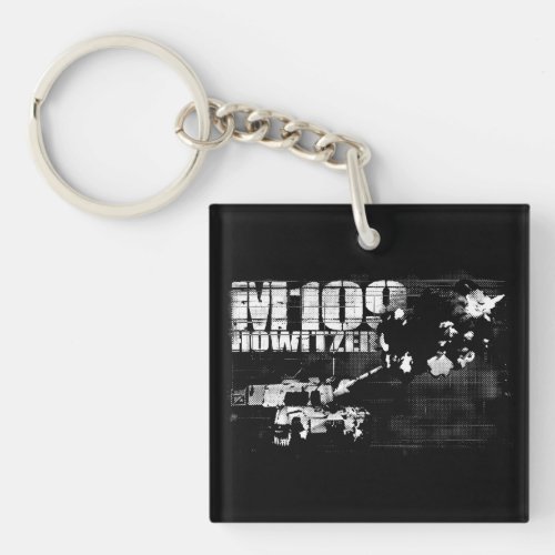 M109 howitzer Square double_sided Keychain