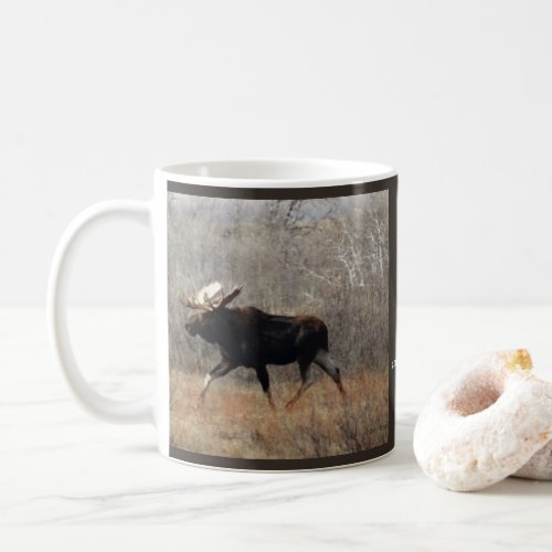 M10 Bull Moose in the Brush Coffee Mug