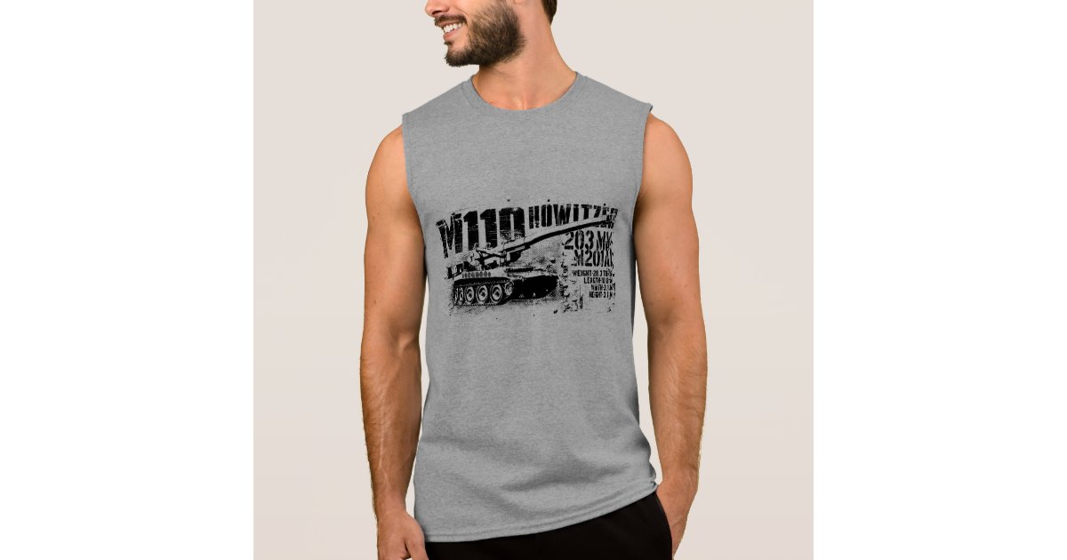 M110 howitzer Sleeveless T-shirts | Zazzle