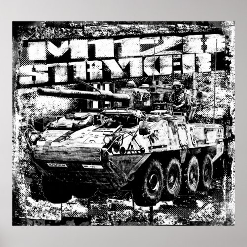 M1128 Stryker Mobile Gun System Poster