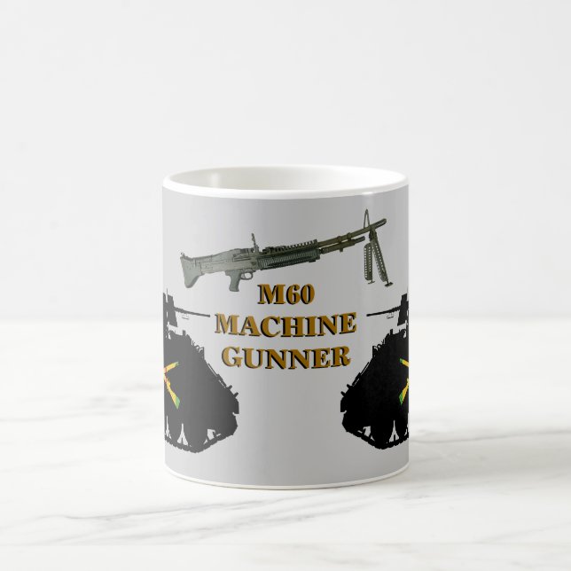 M113 ACAV Track M60 Machine Gunner Mug (Center)