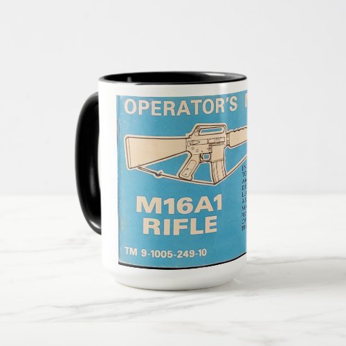 M16 A1 Operators Manual Coffee Mug