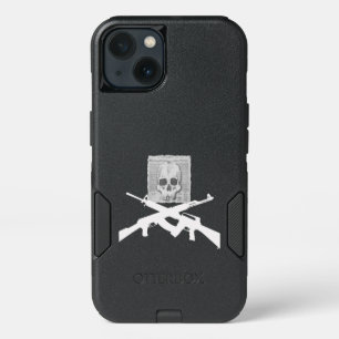 M16 and AK-47 Skull and Crossbones iPhone 13 Case