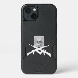M16 and AK-47 Skull and Crossbones iPhone 13 Case