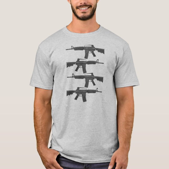 M16 | AR15 = Split Melons T-Shirt (Front)
