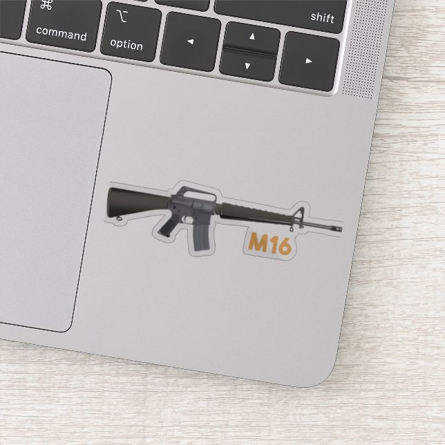 M16 Rifle Sticker (Detail)