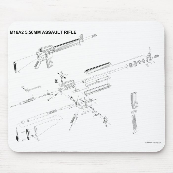 M16A2 Assault Rifle Mouse Pad