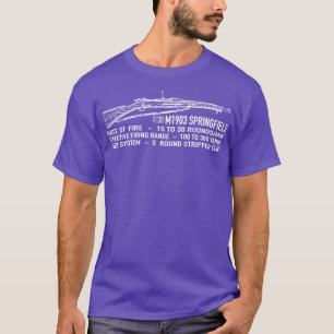 M1903 Springfield US Rifle Caliber 30 06 Model 190 T-Shirt