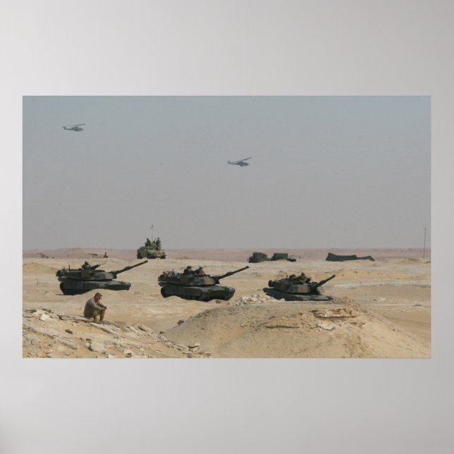 M1-A1 Abrams Tanks Poster (Front)