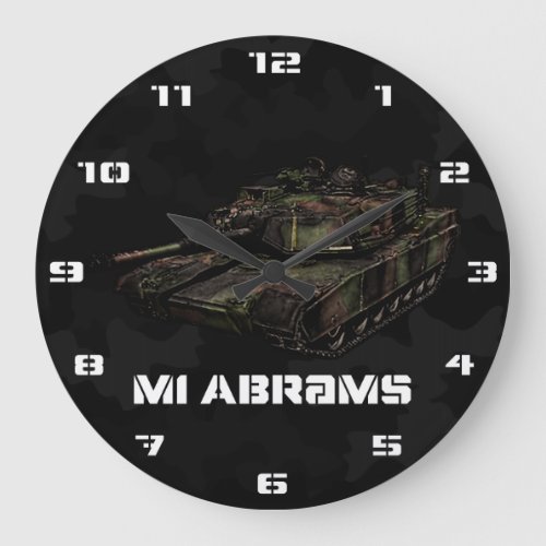 M1 Abrams Large Clock