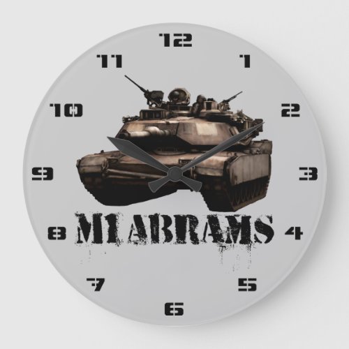 M1 Abrams Large Clock