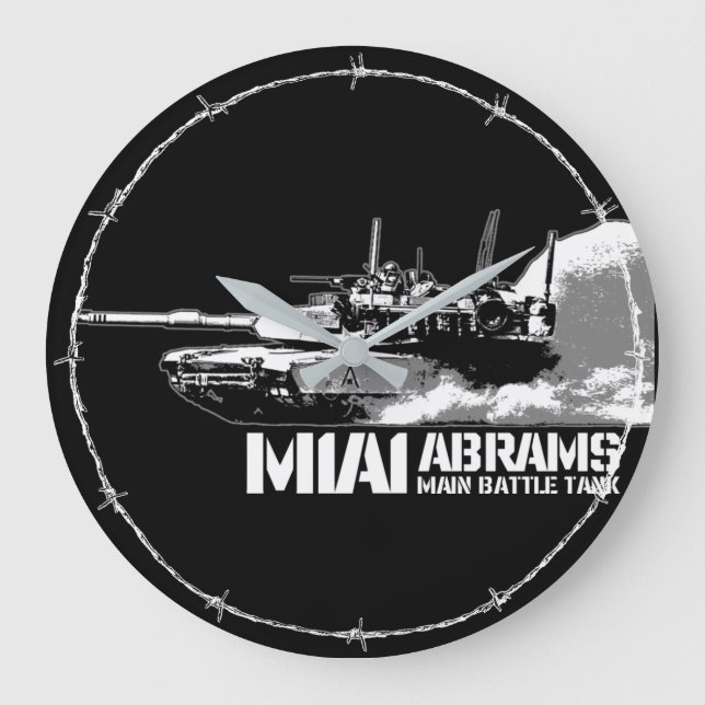 M1 Abrams Large Clock (Front)