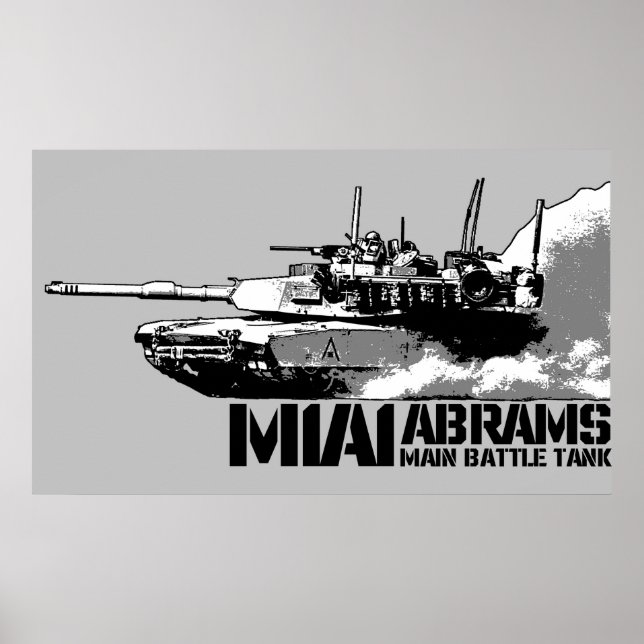 M1 Abrams Poster (Front)