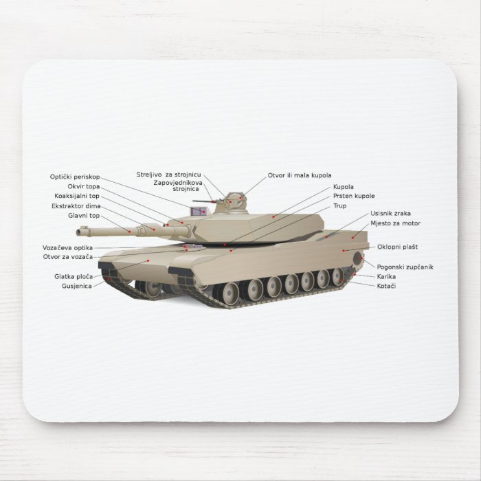 M1 Abrams Tank Mouse Pad