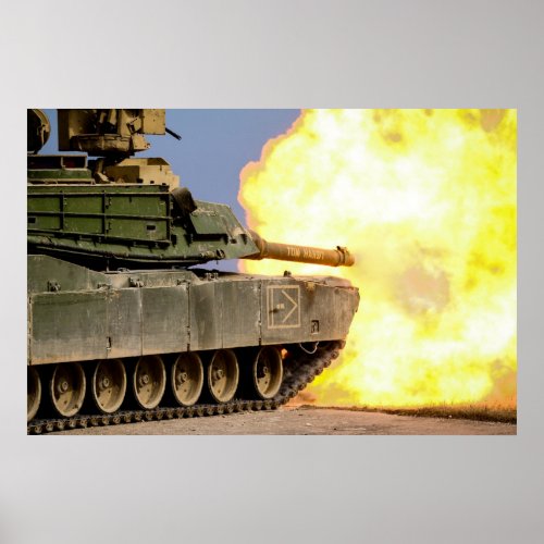M1 Abrams Tank Poster