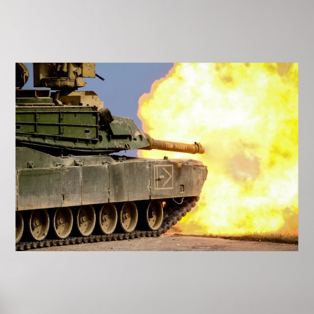 M1 Abrams Tank Poster (Front)