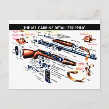 M1 Carbine Stripped Postcard by TheShadowsLair at Zazzle
