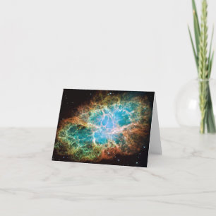 M1-Crab Nebula a Science & Astronomy Gift Idea Holiday Card