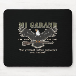 M1 Garand U.s. Main Battle Rifle Gun Wwii Mouse Pad