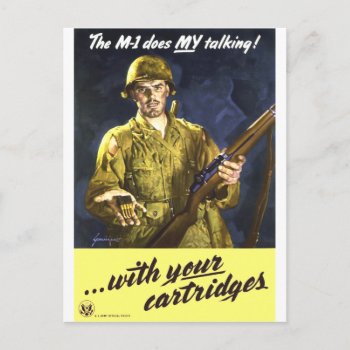 M1 Talks For Me Postcard by TheShadowsLair at Zazzle