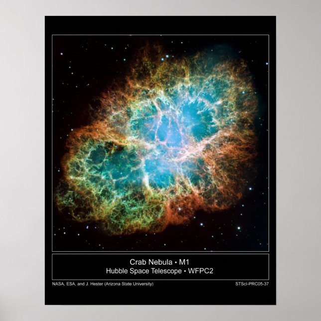 M1 the Crab Nebula Poster (Front)
