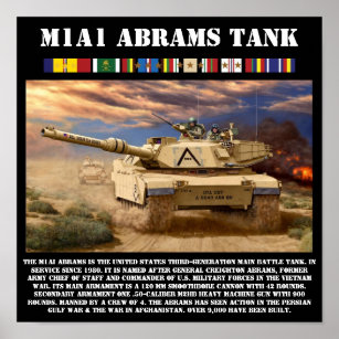 M1A1 Abrams Battle Tank Print