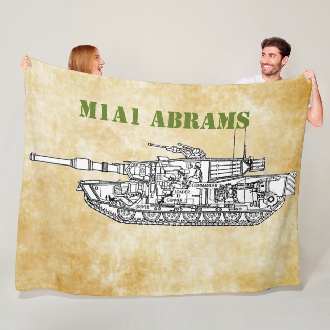 M1A1 ABRAMS FLEECE BLANKET (In Situ)