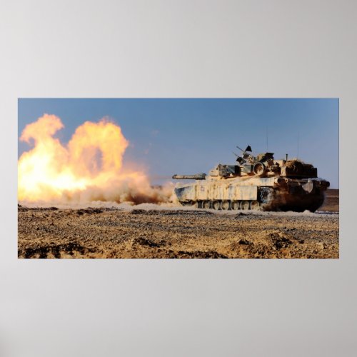 M1A1 Abrams Main Battle Tank Poster