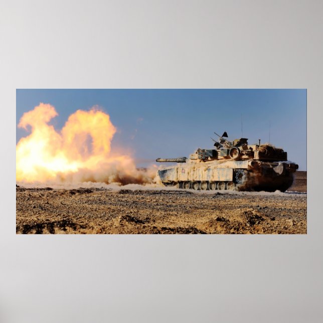 M1A1 Abrams Main Battle Tank Poster (Front)