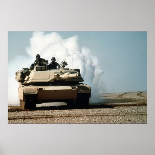 M1A1 Abrams Tank Poster