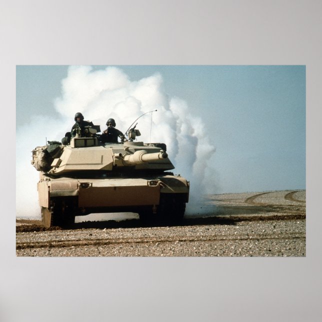 M1A1 Abrams Tank Poster (Front)