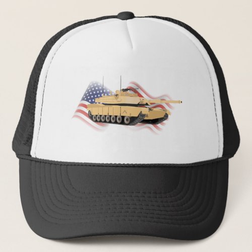 M1A1  M1A2 Abrams Tank Trucker Hat