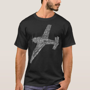M20 Typography Airplane Aviation Pilot  T-Shirt