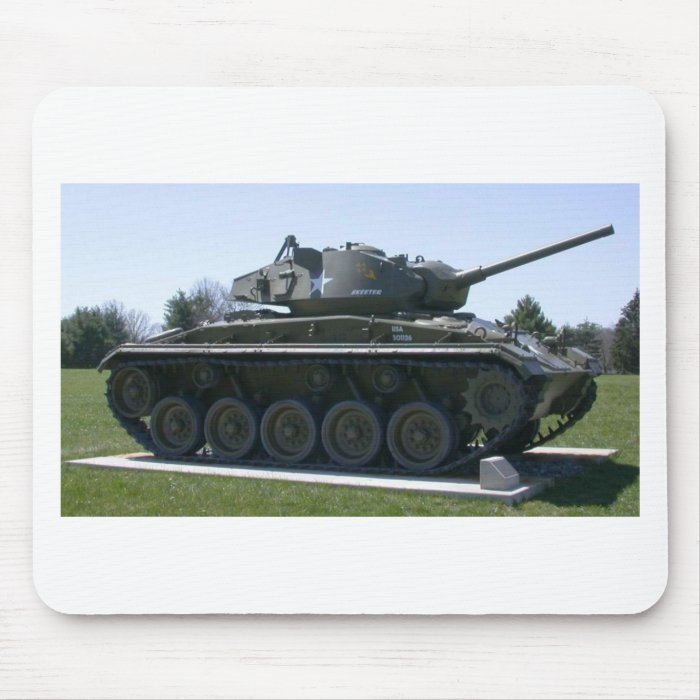 M24 Chaffee Light Tank Mouse Pads
