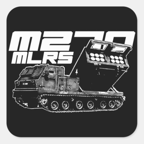 M270 MLRS Square Stickers