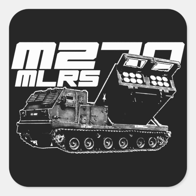 M270 MLRS Square Stickers (Front)