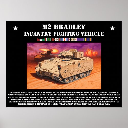 M2 Bradley Infantry Fighting Vehicle Poster