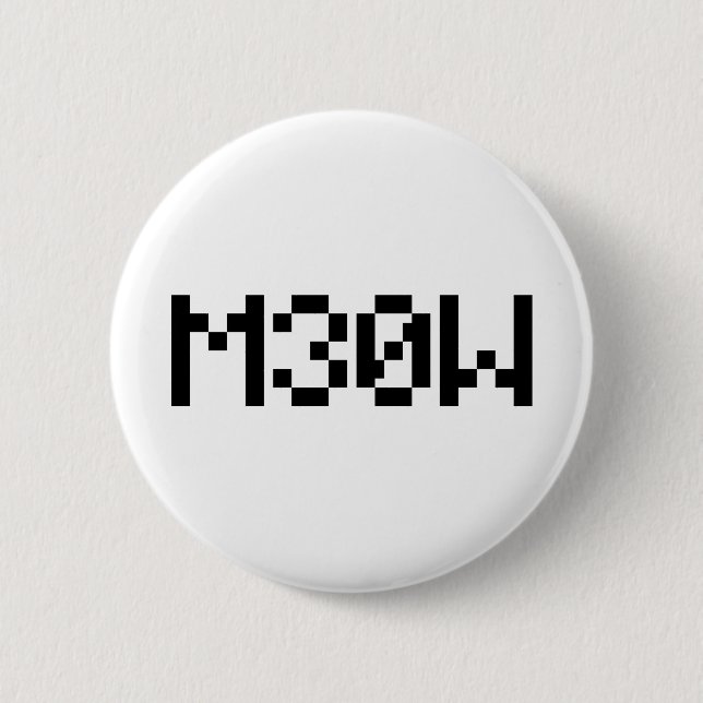 M30W [Leetspeak Animal Sounds] Button (Front)